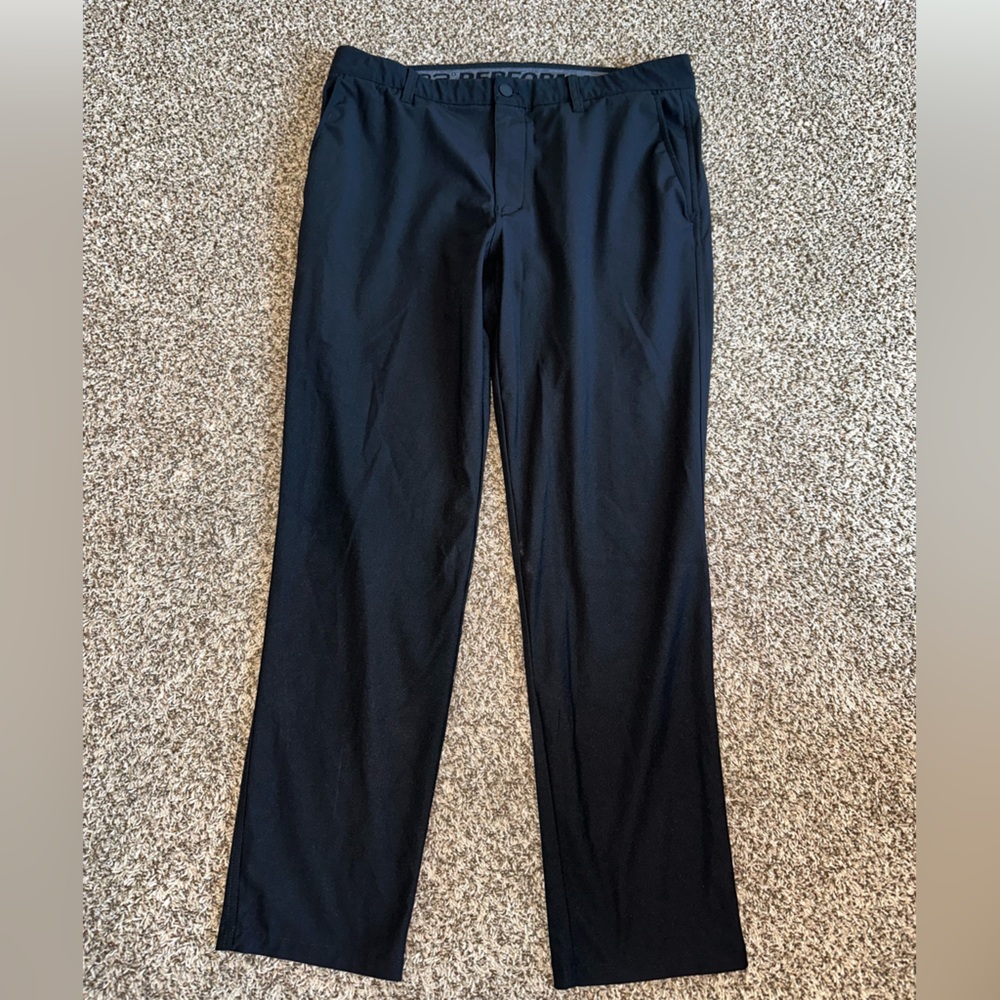 Black Straight-Leg Pant Slacks